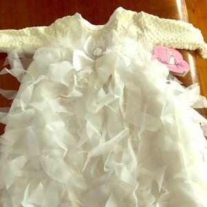 NWT baby girl holiday or baptismal dress.